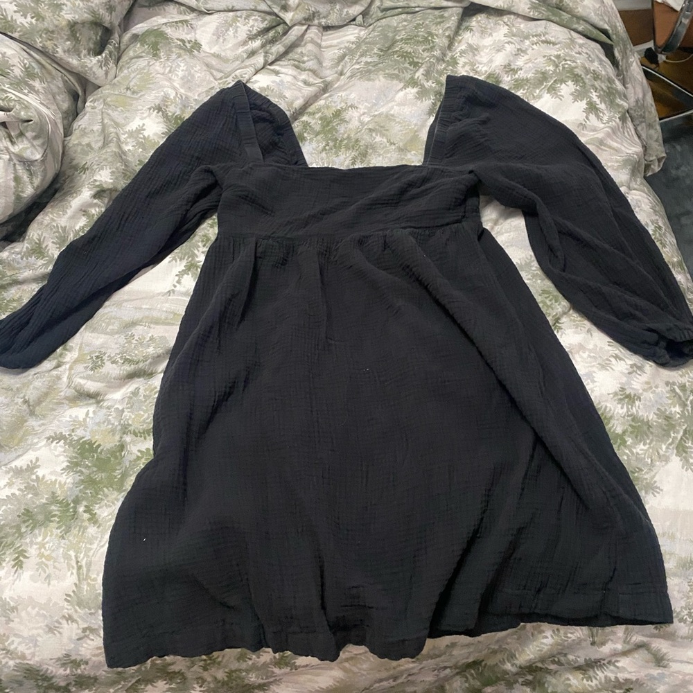 J. Crew Black Cotton Dress